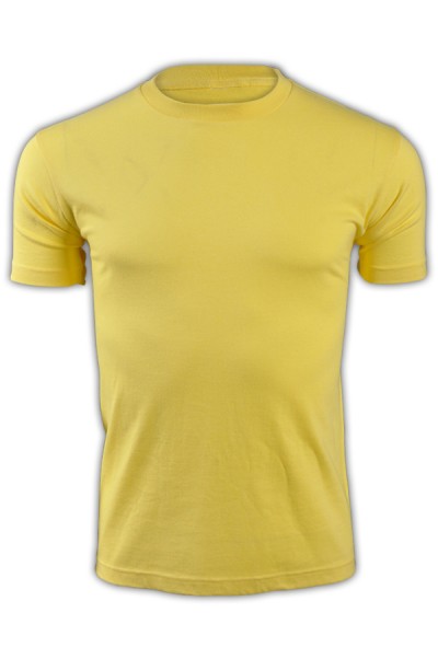 SKT019 printstar Yellow 020 Short Sleeve Men's T-shirt 00085-CVT Solid Color Elastic T-shirt Leisure Slim T-shirt Manufacturer's T-shirt Price Thick Pound T-shirt 45 degree